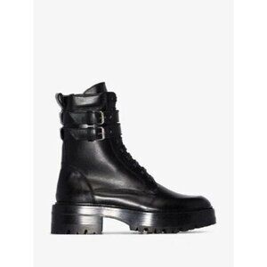 Amiri Double-buckle Combat Boots 39 9 Black New